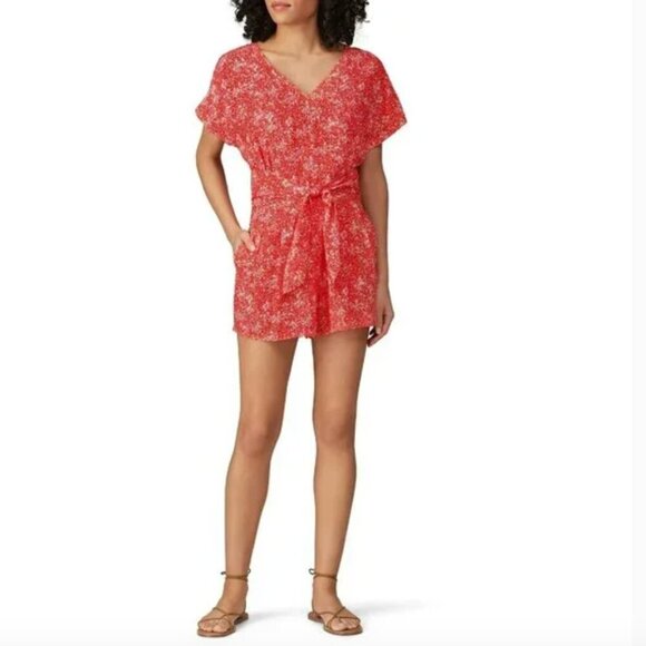 EUC Greylin Aubrey Tie Waist Romper XS - Picture 1 of 13